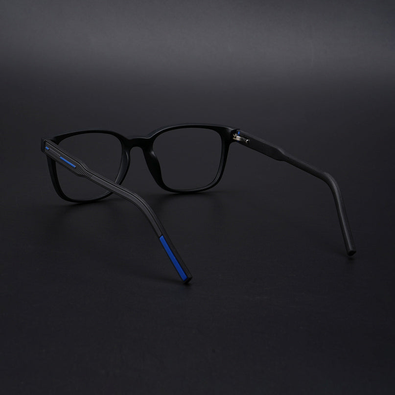 Eyejack Rush Matt Black Square Eyeglasses for Men & Women (1009CL721-C7)