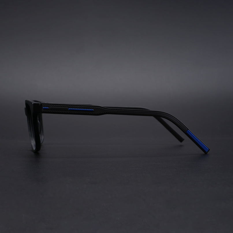 Eyejack Rush Matt Black Square Eyeglasses for Men & Women (1009CL721-C7)