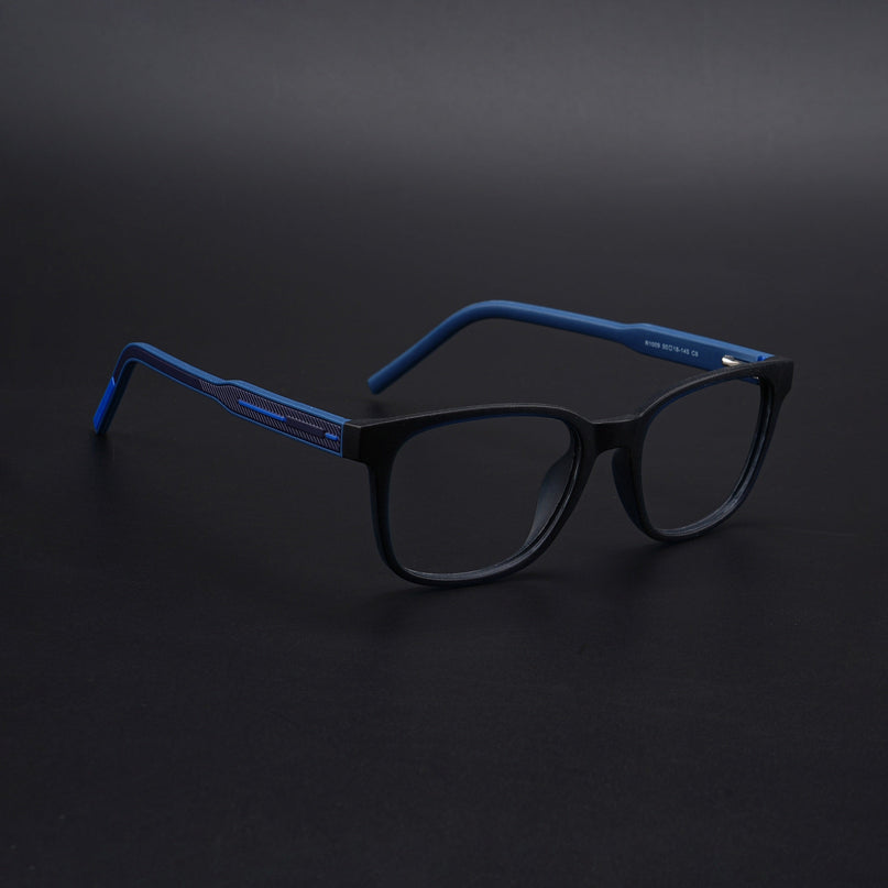 Eyejack Rush Navy Blue Square Eyeglasses for Men & Women (1009CL722-C8)