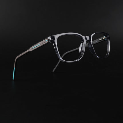 Eyejack Rush Grey Square Eyeglasses for Men & Women (1009CL723-C9)