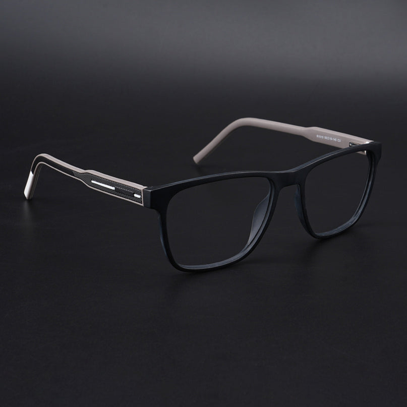 Eyejack Rush Matt Black Square Eyeglasses for Men & Women (1010CL725-C1)