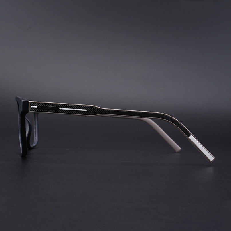 Eyejack Rush Matt Black Square Eyeglasses for Men & Women (1010CL725-C1)