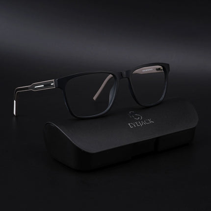 Eyejack Rush Matt Black Square Eyeglasses for Men & Women (1010CL725-C1)