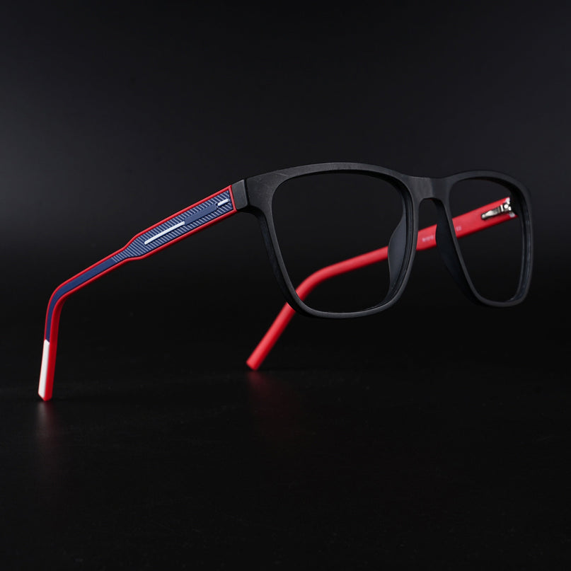 Eyejack Rush Matt Black Square Eyeglasses for Men & Women (1010CL727-C3)