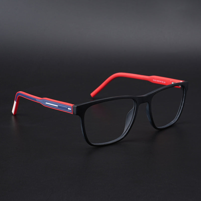 Eyejack Rush Matt Black Square Eyeglasses for Men & Women (1010CL727-C3)