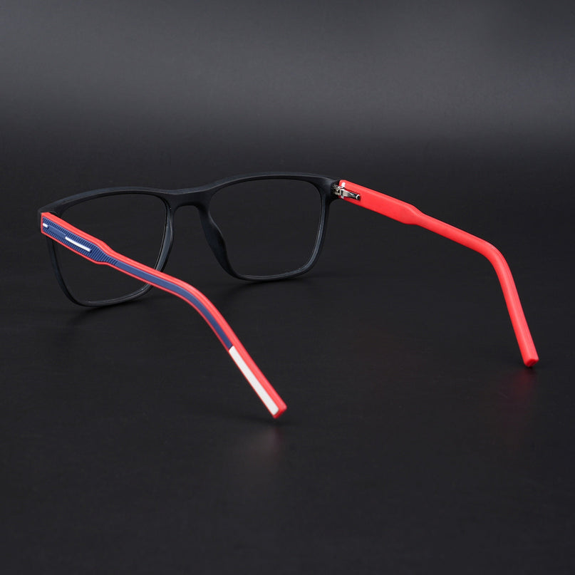 Eyejack Rush Matt Black Square Eyeglasses for Men & Women (1010CL727-C3)
