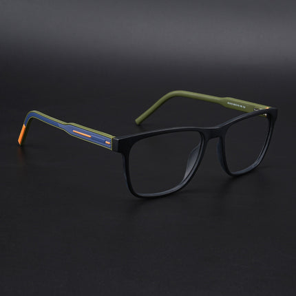 Eyejack Rush Matt Black Square Eyeglasses for Men & Women (1010CL729-C5)