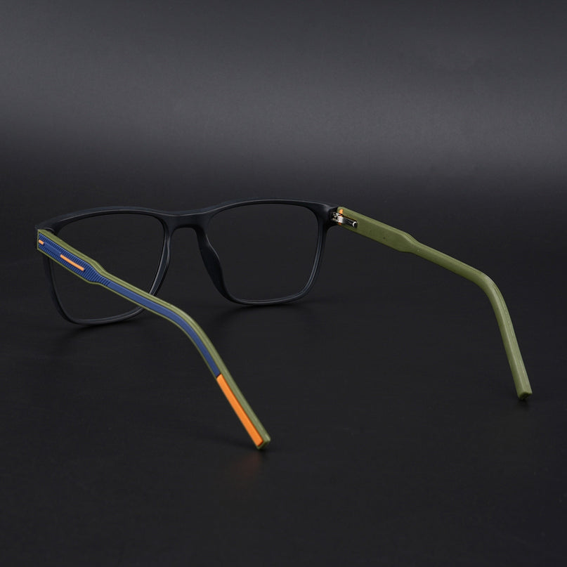 Eyejack Rush Matt Black Square Eyeglasses for Men & Women (1010CL729-C5)