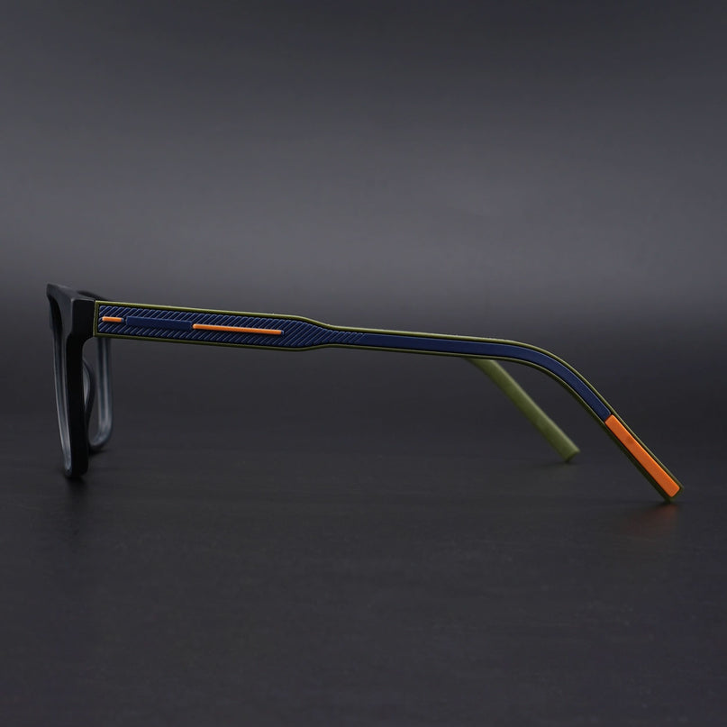 Eyejack Rush Matt Black Square Eyeglasses for Men & Women (1010CL729-C5)
