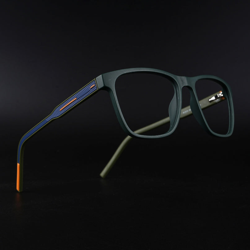 Eyejack Rush Green Square Eyeglasses for Men & Women (1010CL730-C6)