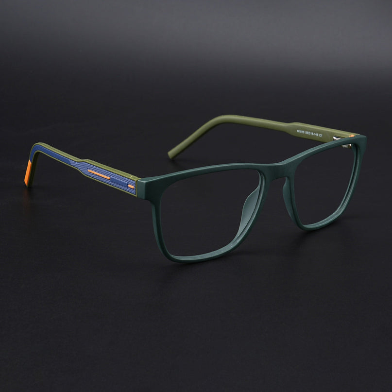 Eyejack Rush Green Square Eyeglasses for Men & Women (1010CL730-C6)