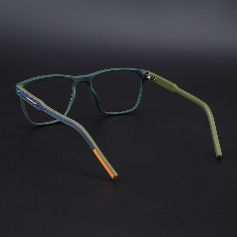Eyejack Rush Green Square Eyeglasses for Men & Women (1010CL730-C6)