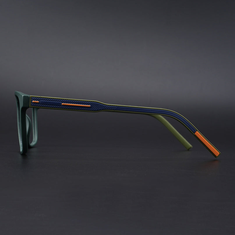 Eyejack Rush Green Square Eyeglasses for Men & Women (1010CL730-C6)