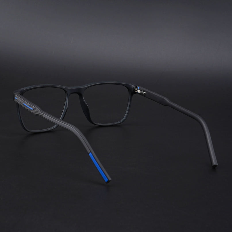 Eyejack Rush Matt Black Square Eyeglasses for Men & Women (1010CL731-C7)