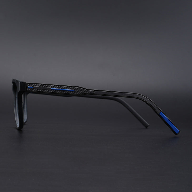 Eyejack Rush Matt Black Square Eyeglasses for Men & Women (1010CL731-C7)