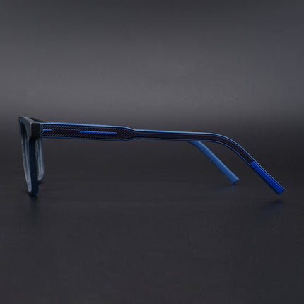 Eyejack Rush Navy Blue Square Eyeglasses for Men & Women (1010CL732-C8)