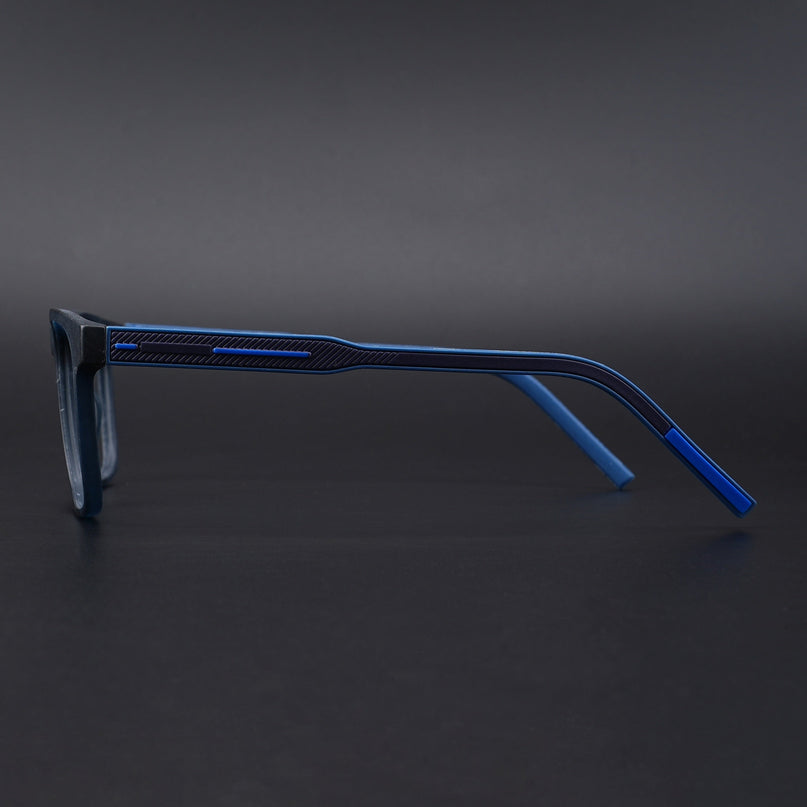 Eyejack Rush Navy Blue Square Eyeglasses for Men & Women (1010CL732-C8)