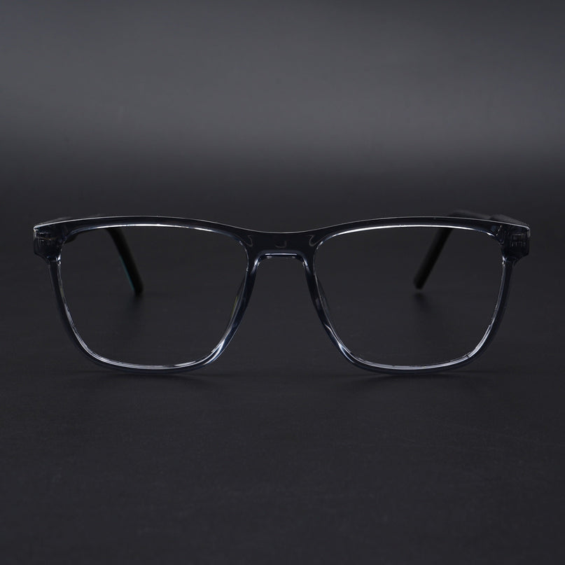 Eyejack Rush Grey Square Eyeglasses for Men & Women (1010CL733-C9)