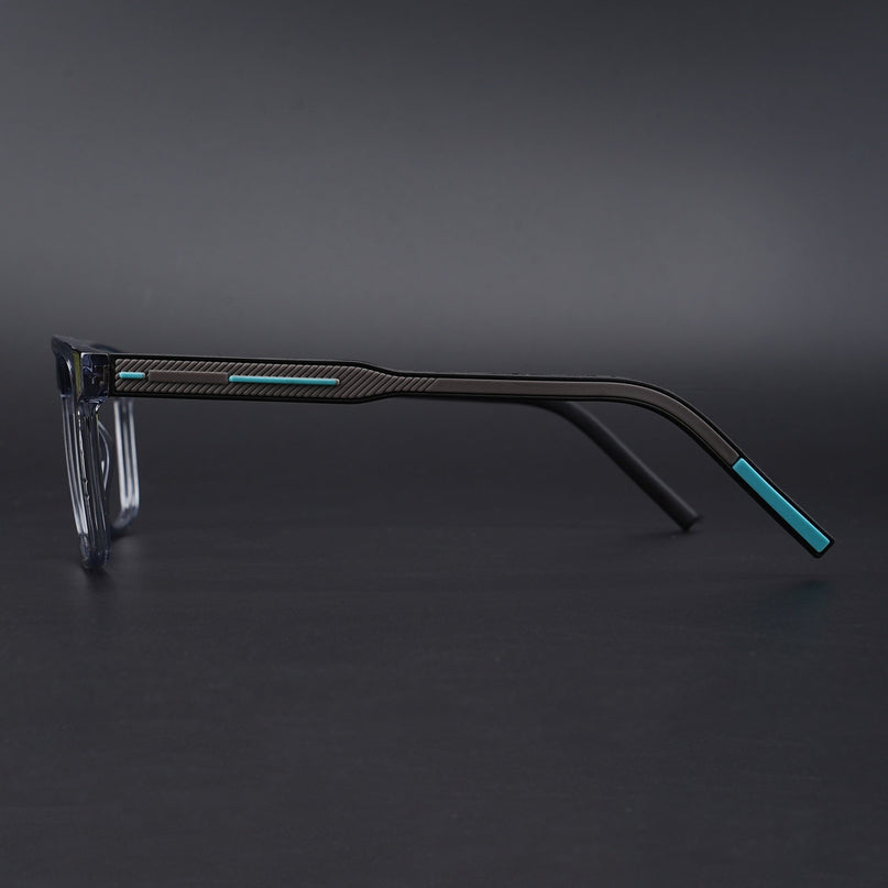Eyejack Rush Grey Square Eyeglasses for Men & Women (1010CL733-C9)
