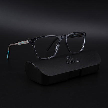 Eyejack Rush Grey Square Eyeglasses for Men & Women (1010CL733-C9)