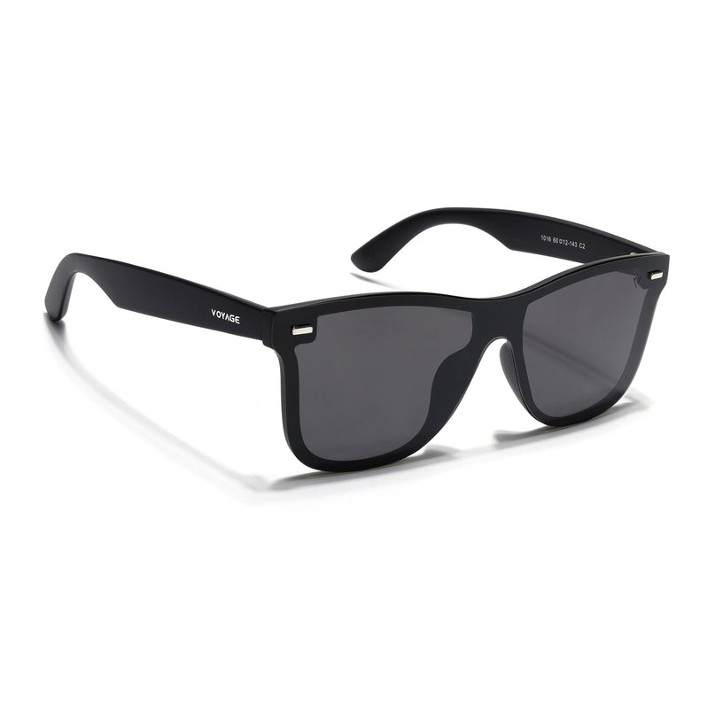 Mooze | Matte Black Wayfarer Polarized Sunglasses | PMG3977