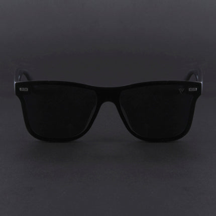 Mooze | Matte Black Wayfarer Polarized Sunglasses | PMG3977