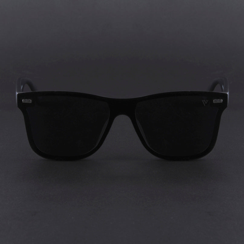 Mooze | Matte Black Wayfarer Polarized Sunglasses | PMG3977