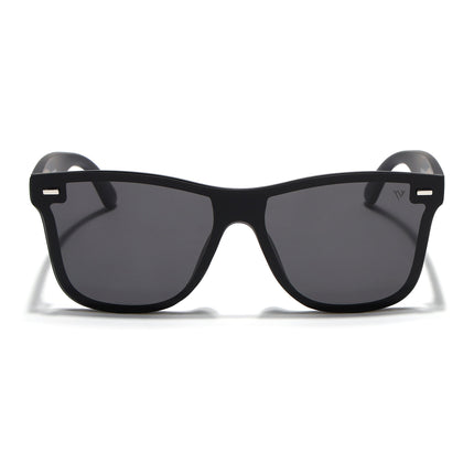 Mooze | Matte Black Wayfarer Polarized Sunglasses | PMG3977