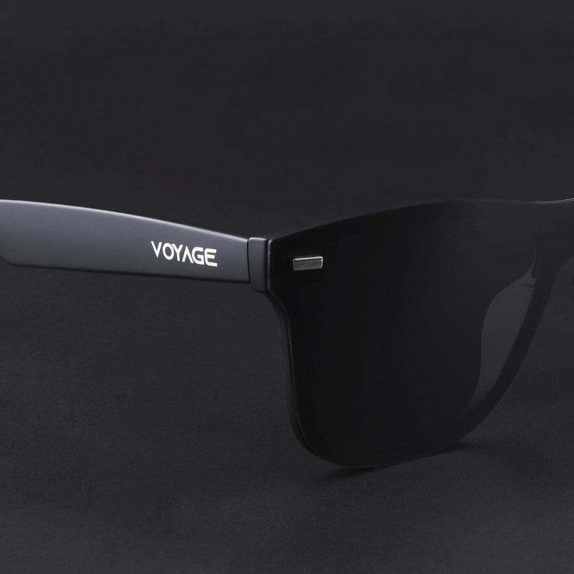 Mooze | Matte Black Wayfarer Polarized Sunglasses | PMG3977