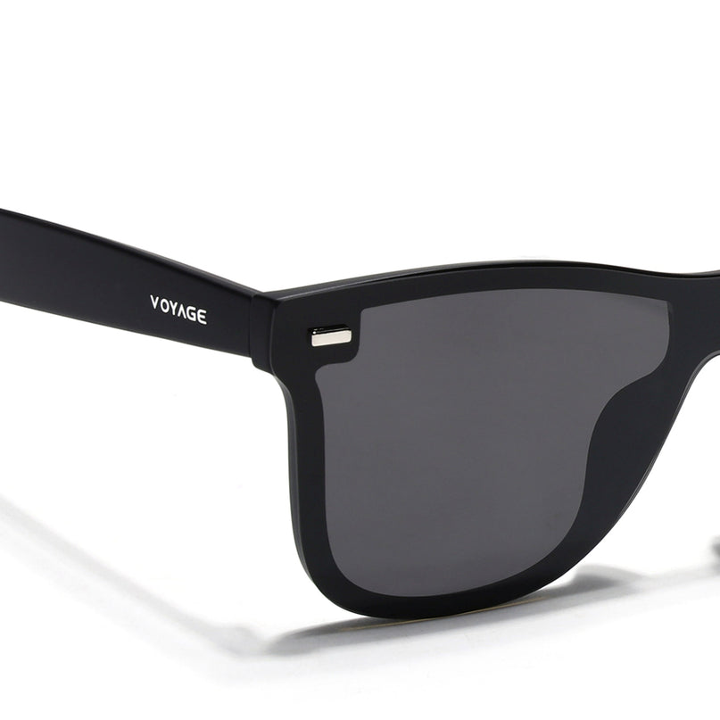 Mooze | Matte Black Wayfarer Polarized Sunglasses | PMG3977