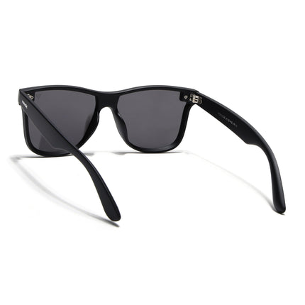 Mooze | Matte Black Wayfarer Polarized Sunglasses | PMG3977