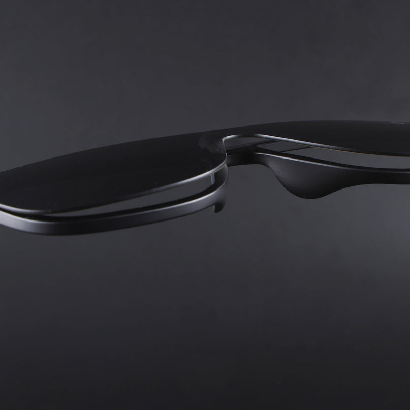 Mooze | Matte Black Wayfarer Polarized Sunglasses | PMG3977