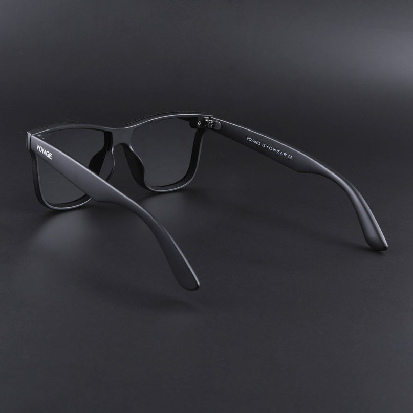 Mooze | Matte Black Wayfarer Polarized Sunglasses | PMG3977