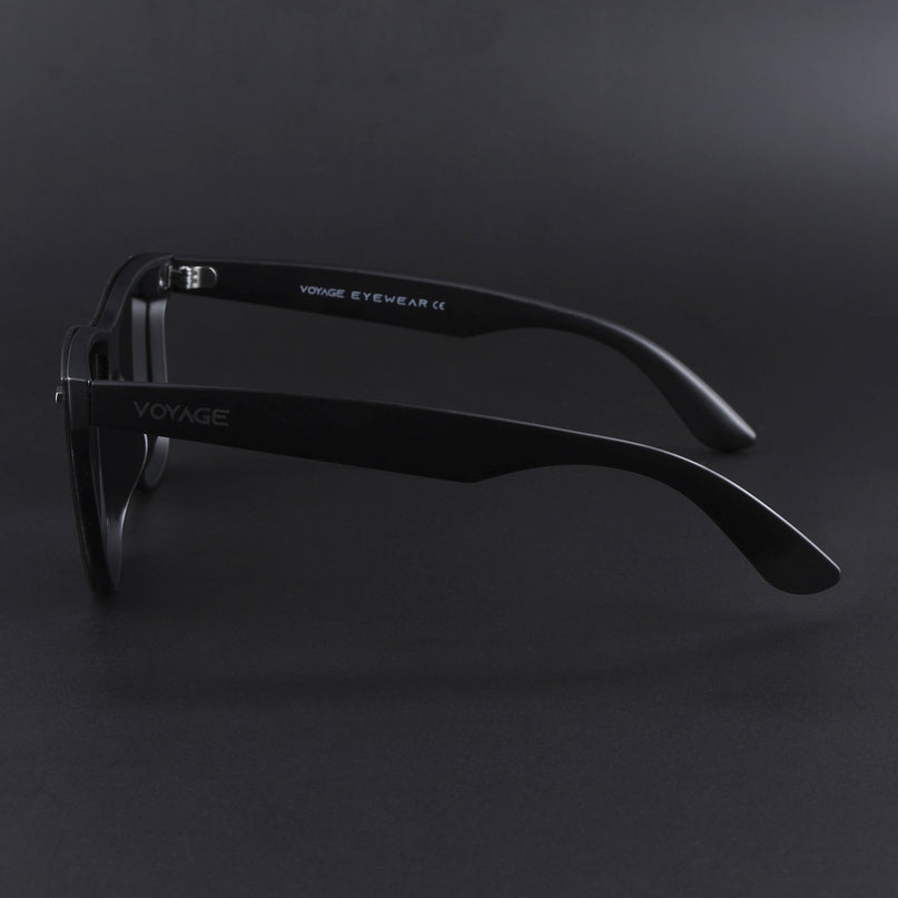 Mooze | Matte Black Wayfarer Polarized Sunglasses | PMG3977