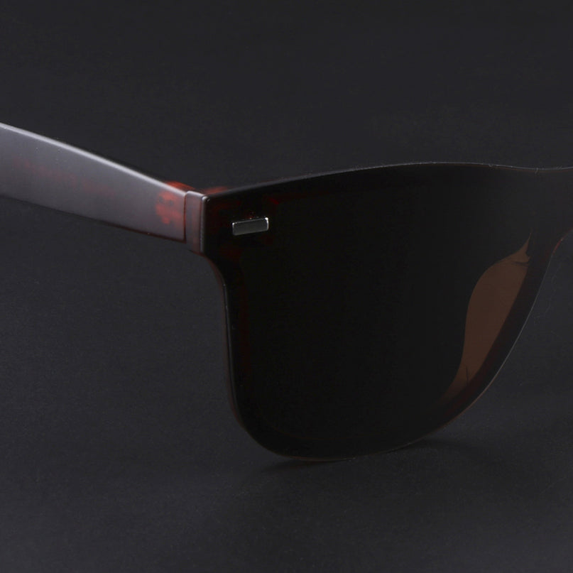 Mooze | Brown Wayfarer Polarized Sunglasses | PMG3978