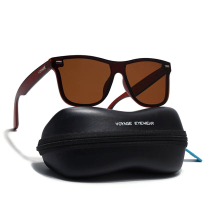 Mooze | Brown Wayfarer Polarized Sunglasses | PMG3978