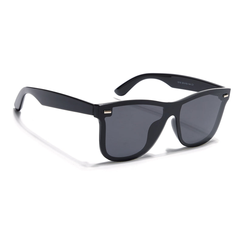 Mooze | Shine Black Wayfarer Polarized Sunglasses | PMG3979