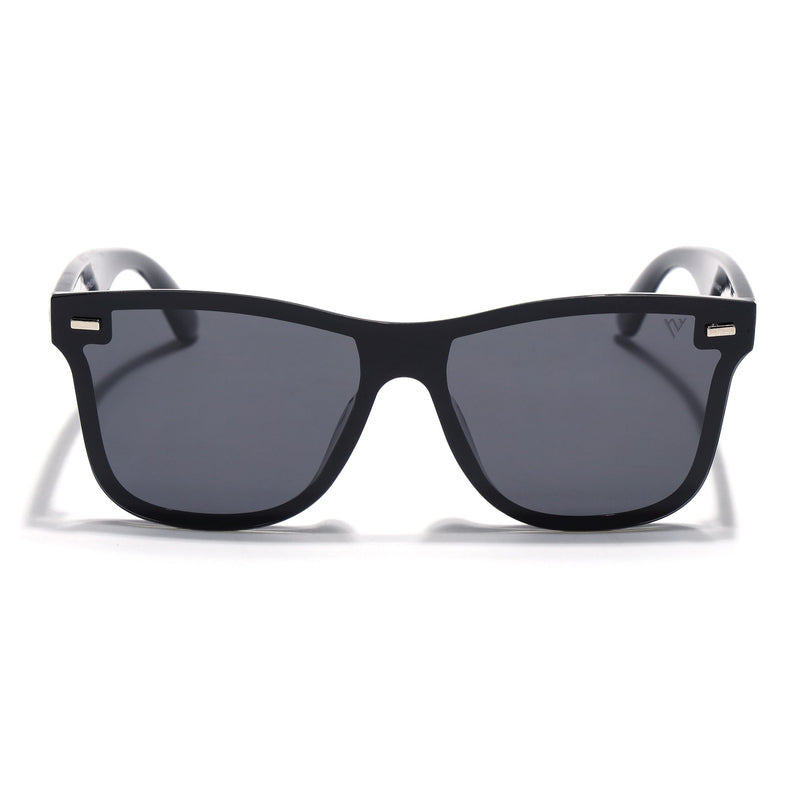 Mooze | Shine Black Wayfarer Polarized Sunglasses | PMG3979