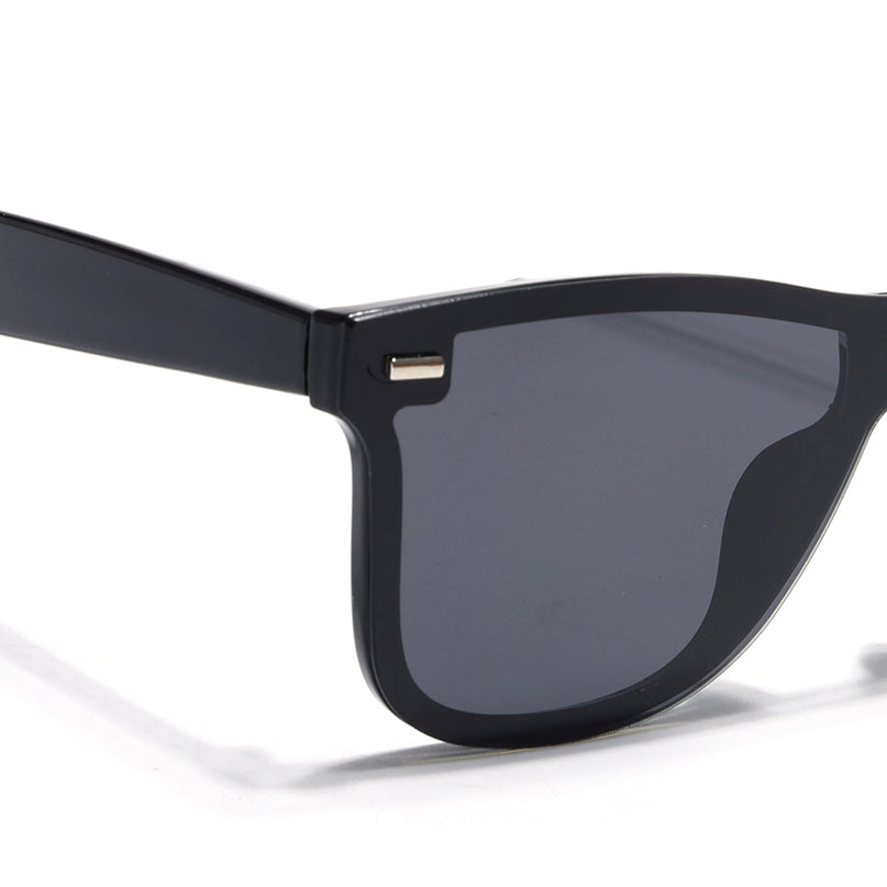 Mooze | Shine Black Wayfarer Polarized Sunglasses | PMG3979