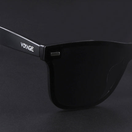 Mooze | Shine Black Wayfarer Polarized Sunglasses | PMG3979