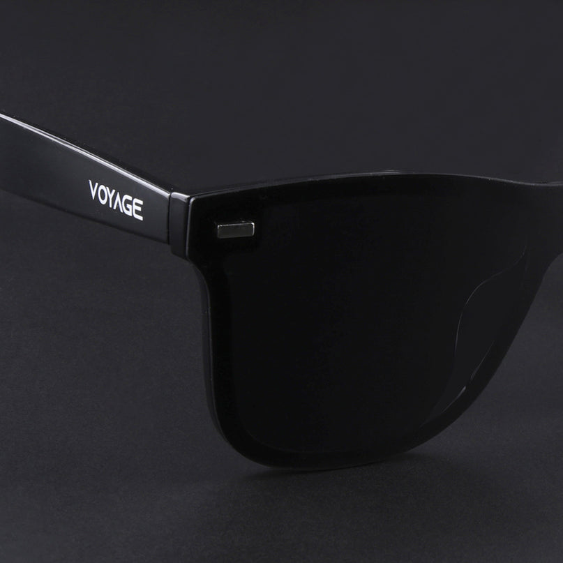 Mooze | Shine Black Wayfarer Polarized Sunglasses | PMG3979