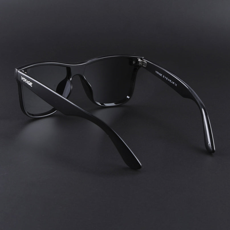 Mooze | Shine Black Wayfarer Polarized Sunglasses | PMG3979