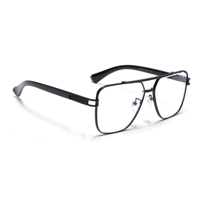 Voyage Black Wayfarer Eyeglasses for Men & Women - MG5233-C3