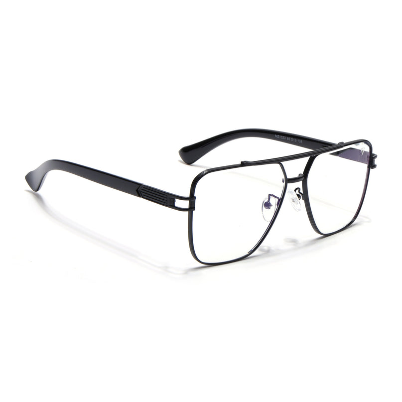 Voyage Black Wayfarer Eyeglasses for Men & Women - MG5233-C3