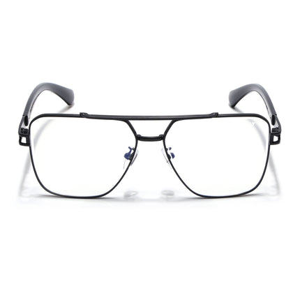 Voyage Black Wayfarer Eyeglasses for Men & Women - MG5233-C3