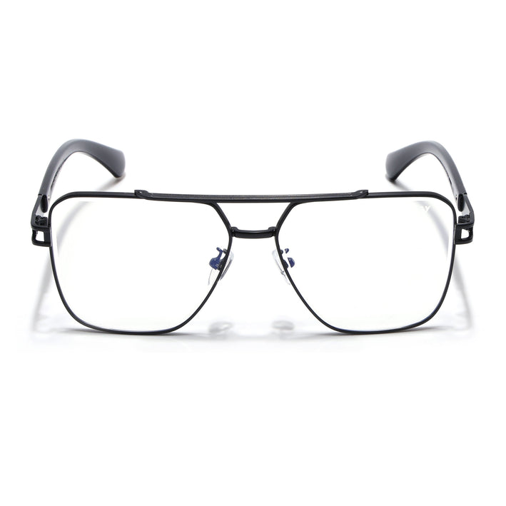 Voyage Black Wayfarer Eyeglasses for Men & Women - MG5233-C3