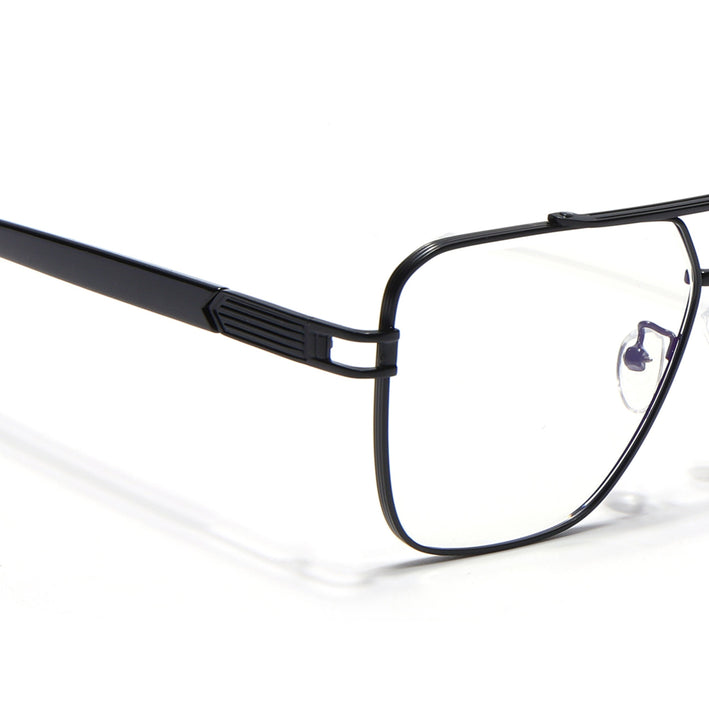 Voyage Black Wayfarer Eyeglasses for Men & Women - MG5233-C3