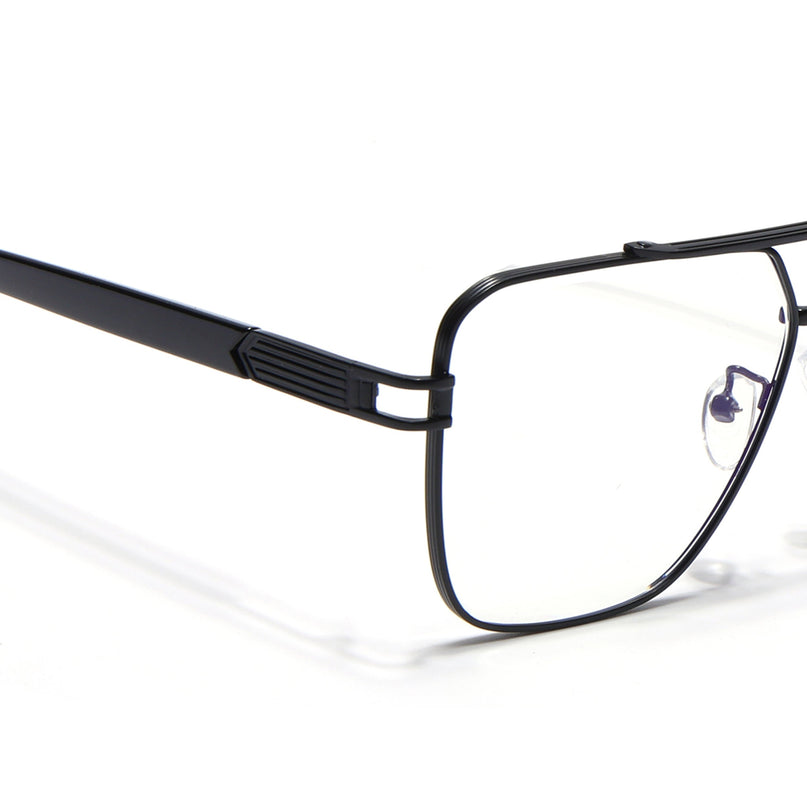 Voyage Black Wayfarer Eyeglasses for Men & Women - MG5233-C3