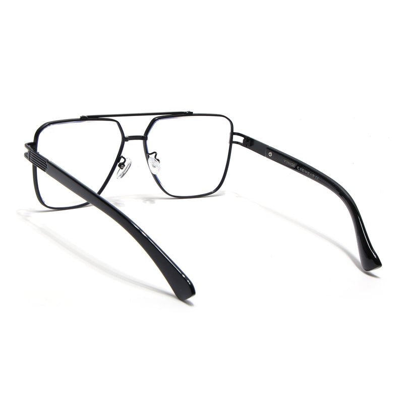 Voyage Black Wayfarer Eyeglasses for Men & Women - MG5233-C3