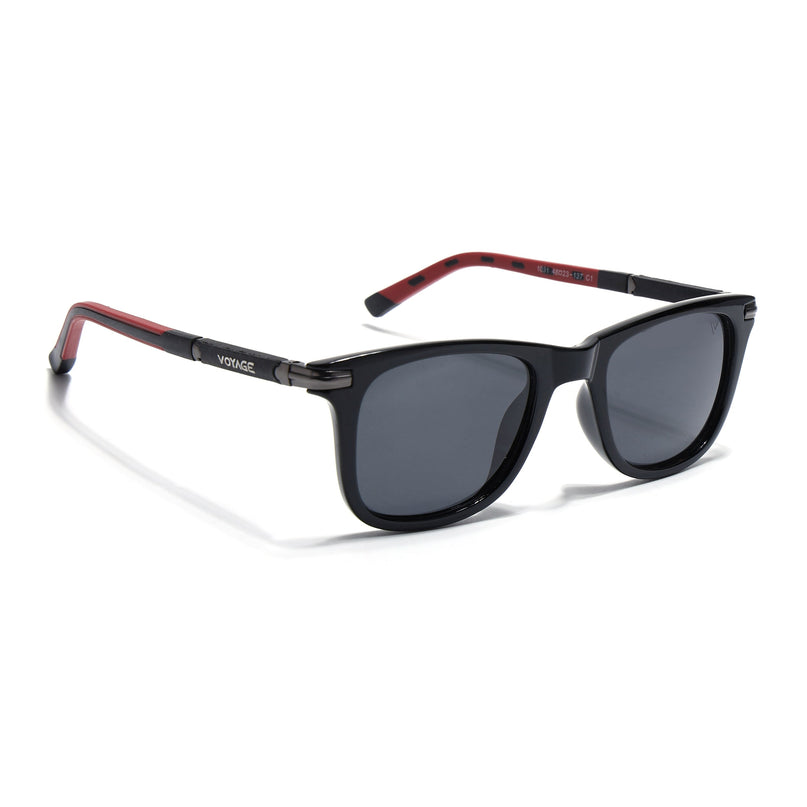 Ranger | Black Wayfarer Polarized Sunglasses - PMG3966